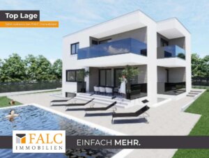 Villa mit Fitnessraum, Taverne und Pool - FALC Immobilien Heilbronn